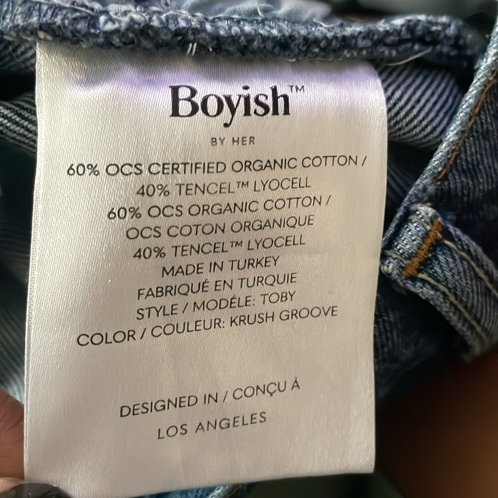 Boyish The Toby Relaxed Tapered Authentic Rigid Jeans Krush Groove Sz 32 - Picture 12 of 15